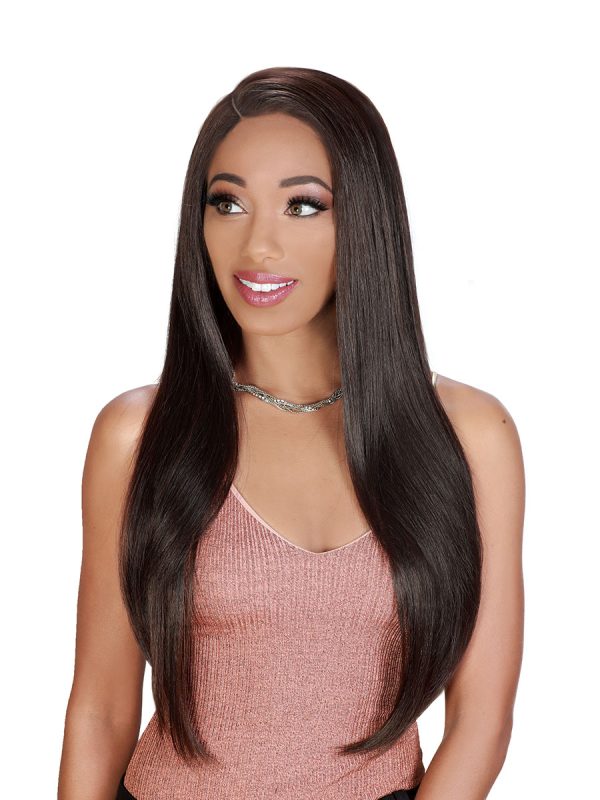 VOLVO - Peluca Cabello Humano Mix, HD Lace Front, Free Part Lace