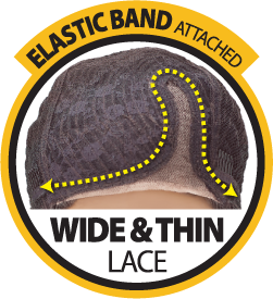 DAISY - Peluca con Deep; Wide Part