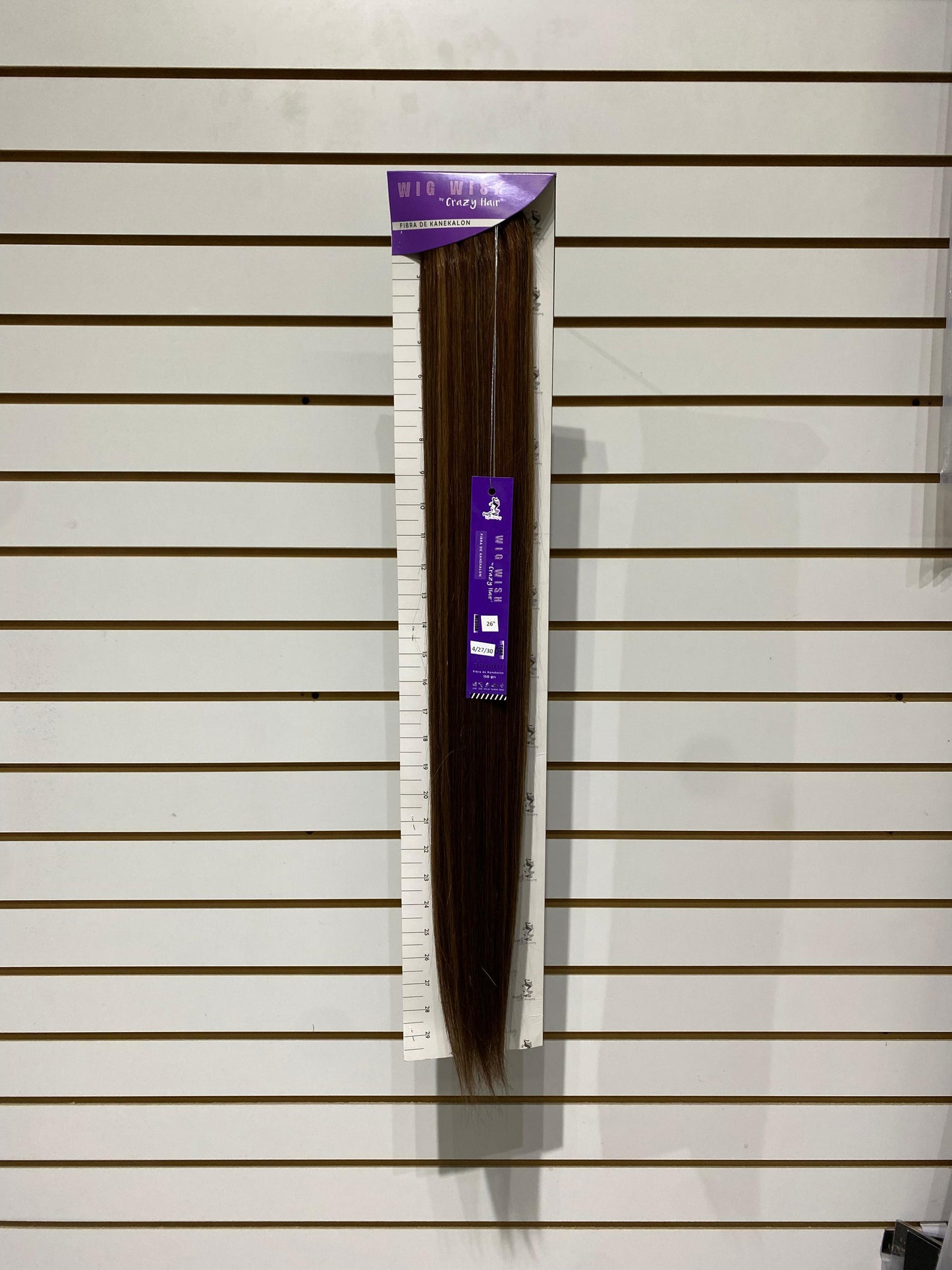 Wig Wish Extensión Straight 30" - Extensión de Fibra Premium de Kanekalon de 30 Pulgadas