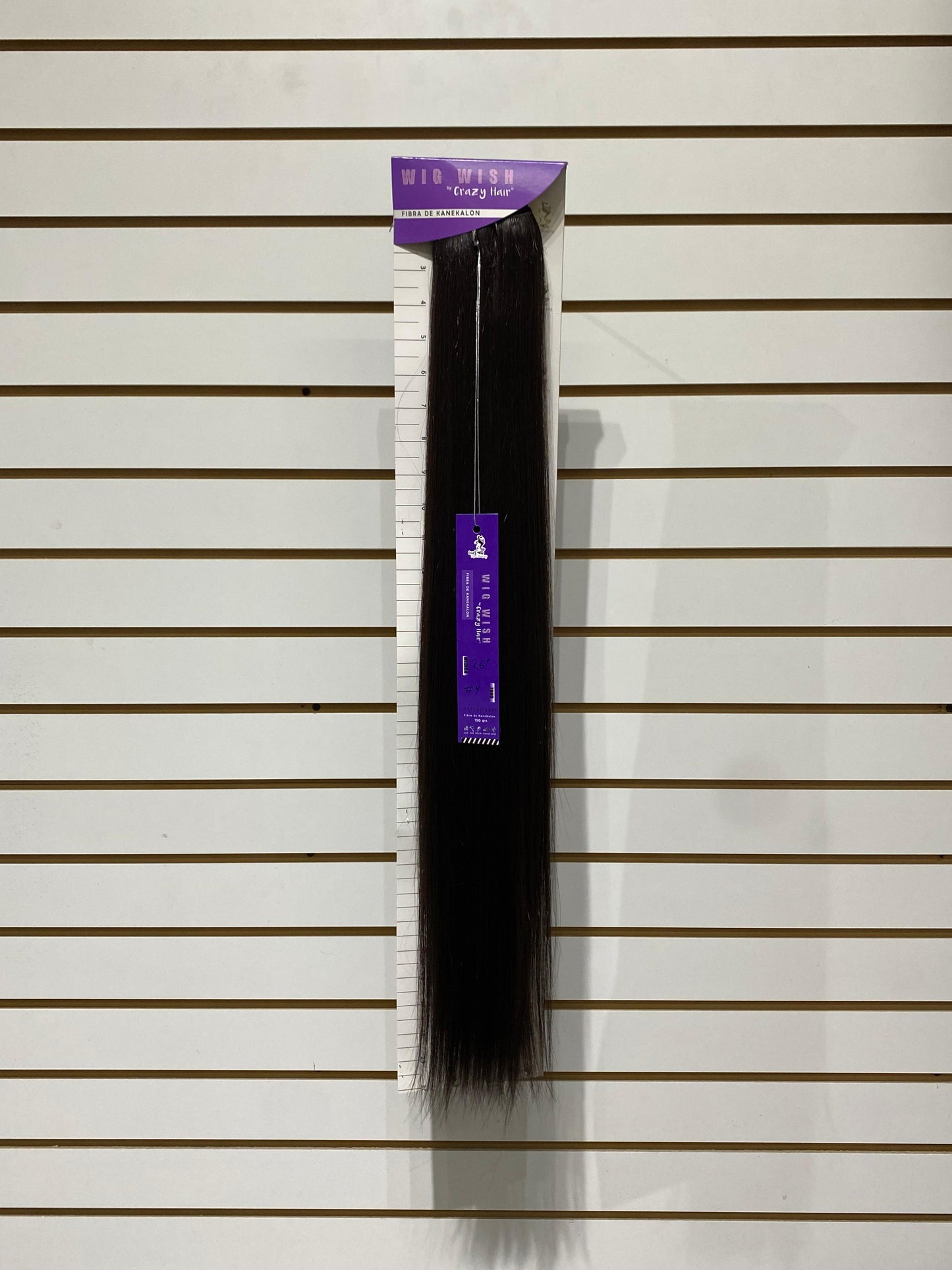 Wig Wish Extensión Straight 30" - Extensión de Fibra Premium de Kanekalon de 30 Pulgadas