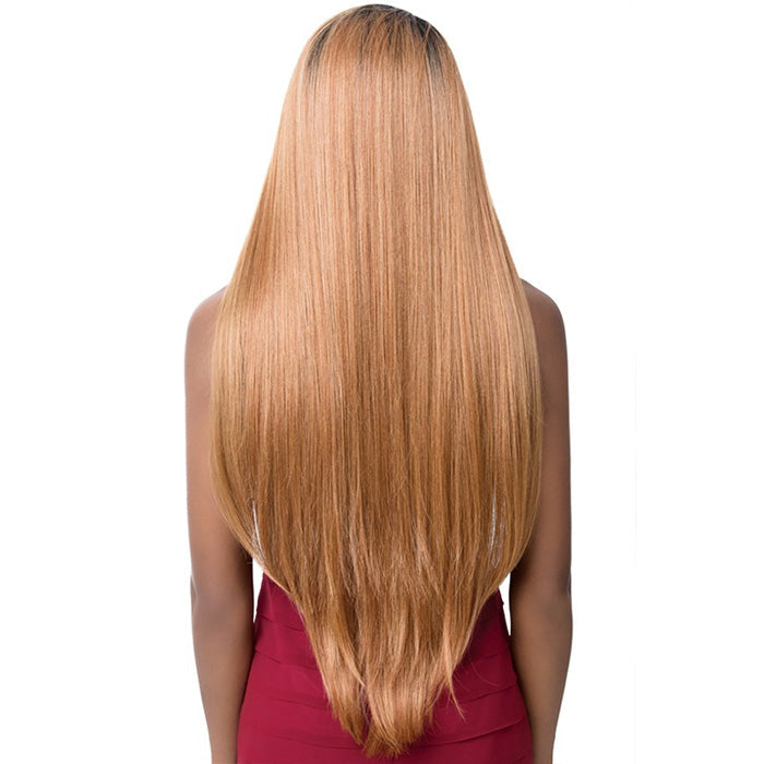 BARBIE - Peluca Cabello Humano Mix, Full Lace, HD Lace Front Tono 1 (Negro)