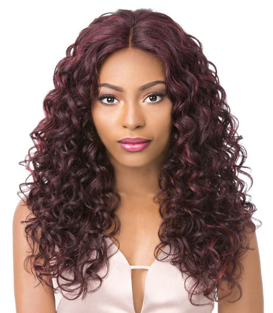 AGITA - Peluca Cabello Humano Mix, HD Lace Front
