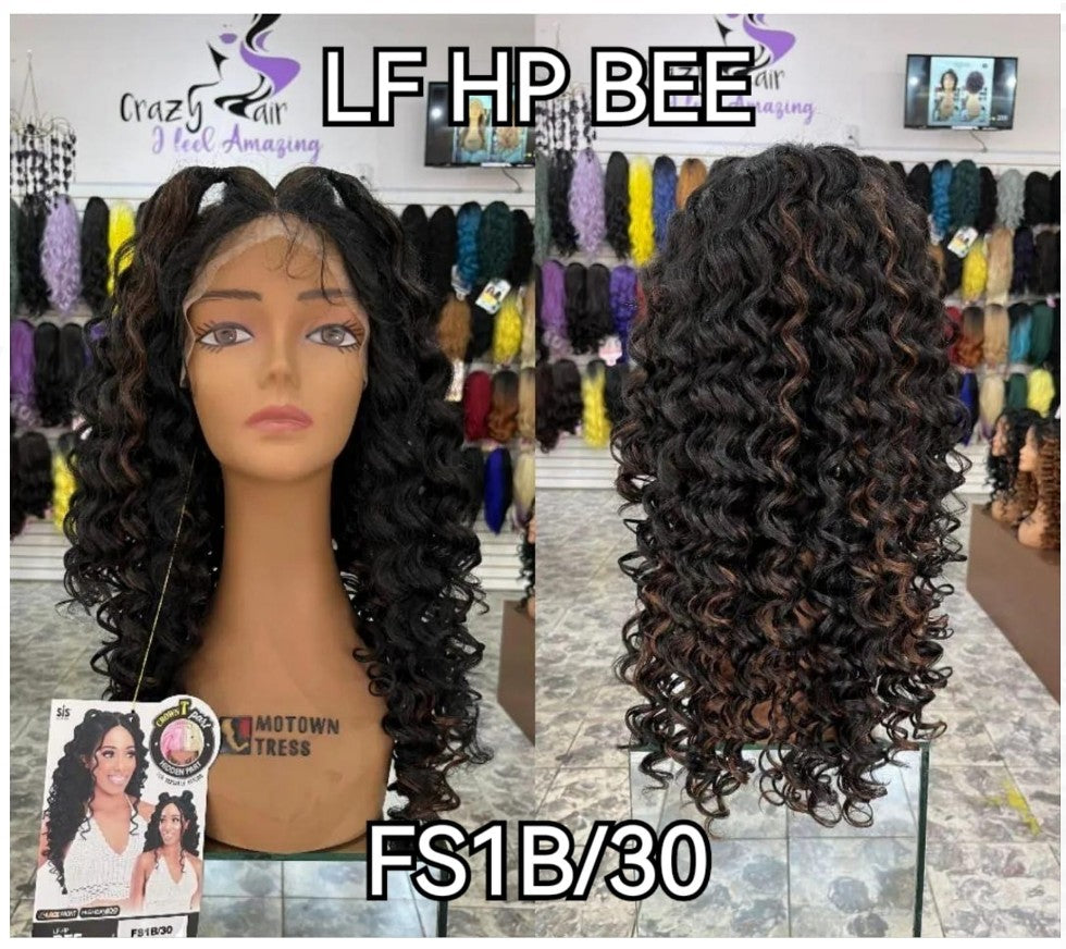 BEE - Peluca HD Lace Front, Crown T Part