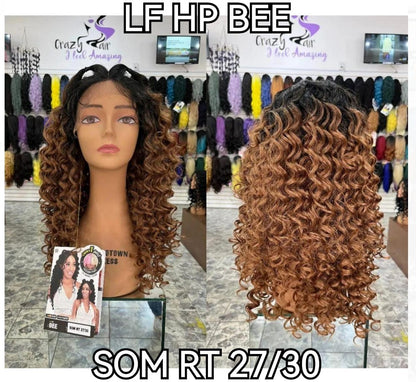BEE - Peluca HD Lace Front, Crown T Part