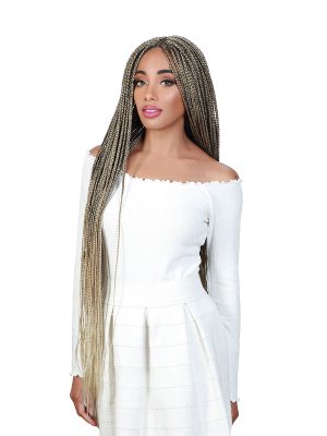 BRAID BOX 38" - Peluca HD Lace Front, Part Lace, 38" de Largo