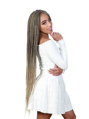 BRAID BOX 38" - Peluca HD Lace Front, Part Lace, 38" de Largo