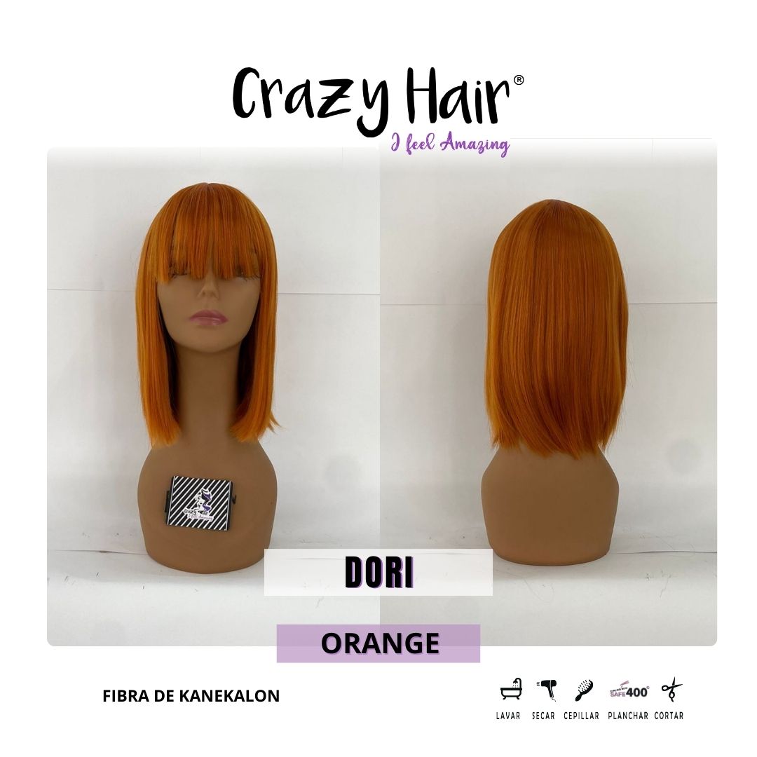 DORI - Peluca con Fleco Crazy Hair