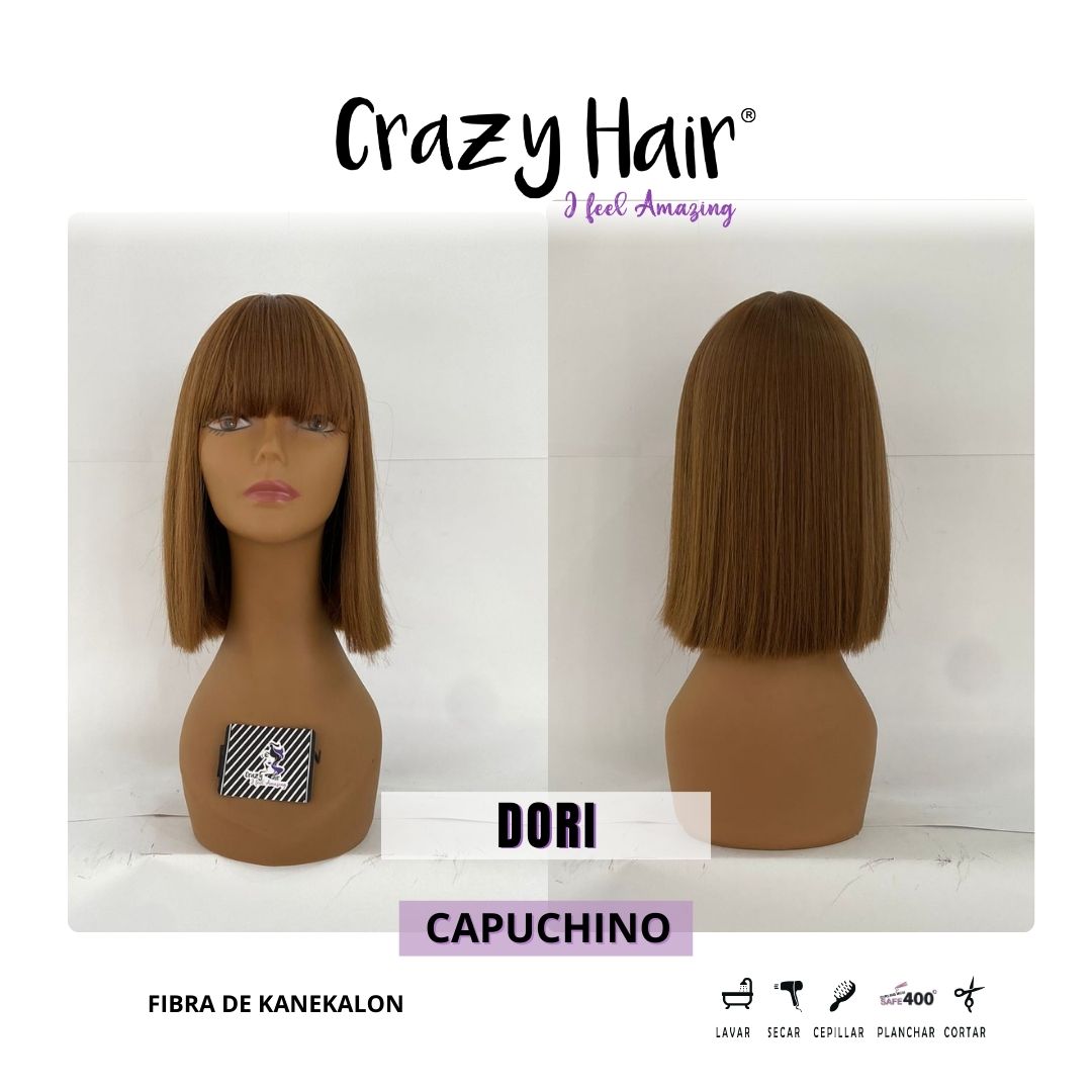 DORI - Peluca con Fleco Crazy Hair