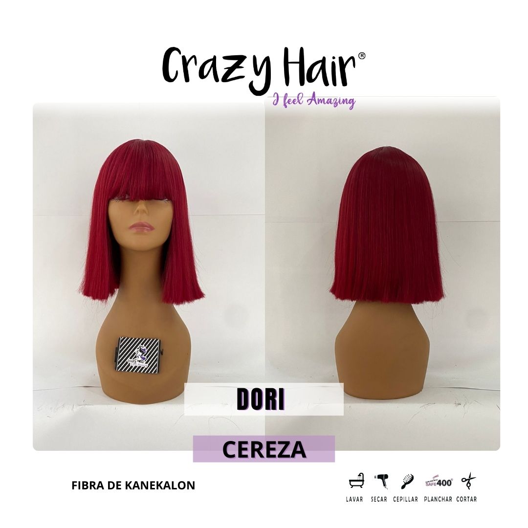 DORI - Peluca con Fleco Crazy Hair