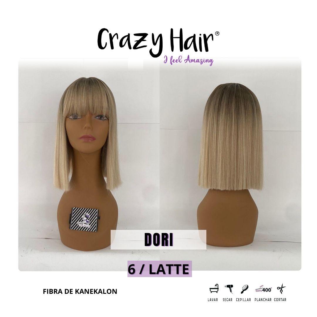 DORI - Peluca con Fleco Crazy Hair