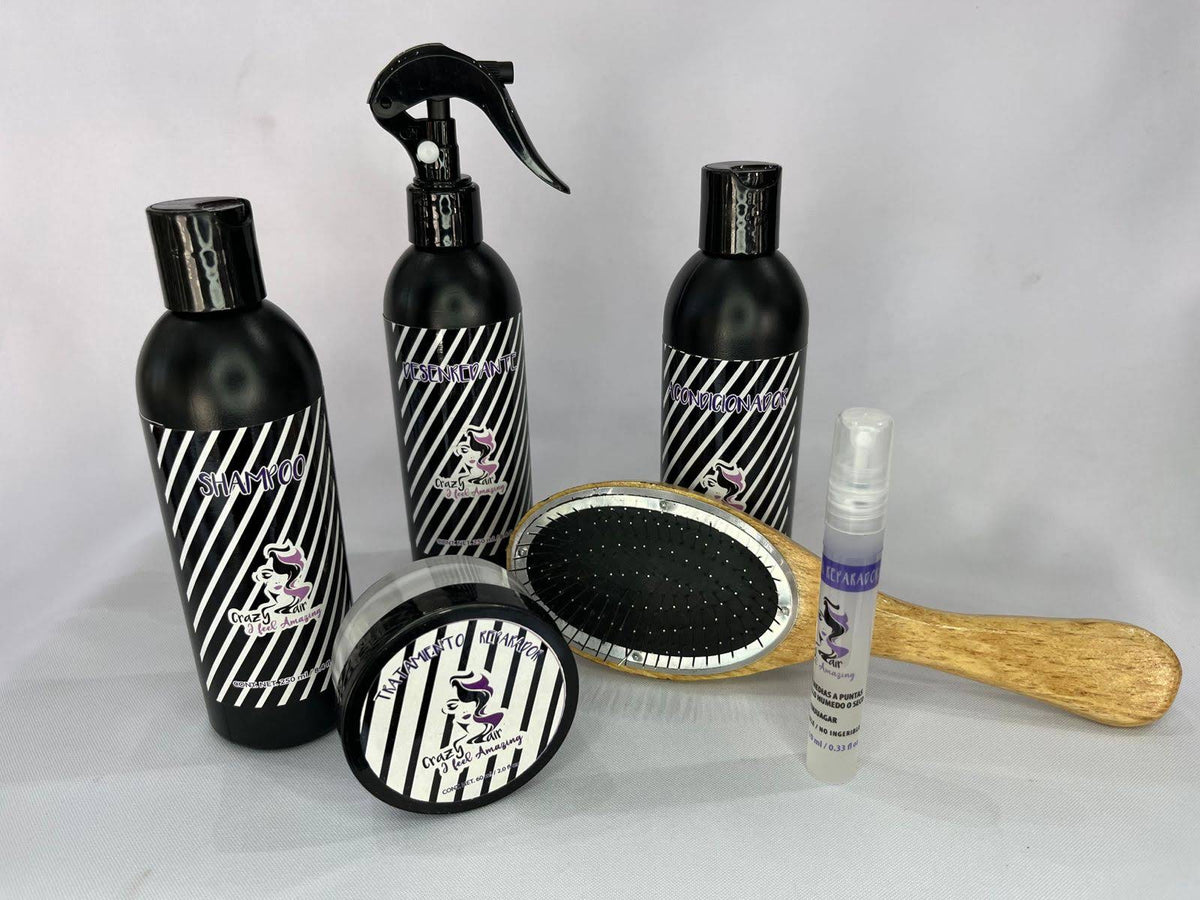 Kit Completo de Cuidado para Pelucas y Extensiones – Especializado para Cabello Humano y Sintético