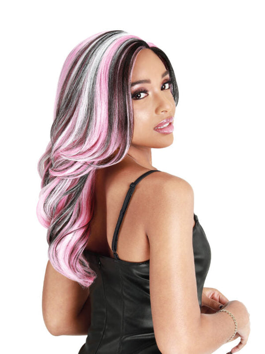 LUA - Peluca HD Lace Front, Center Part, Highlights