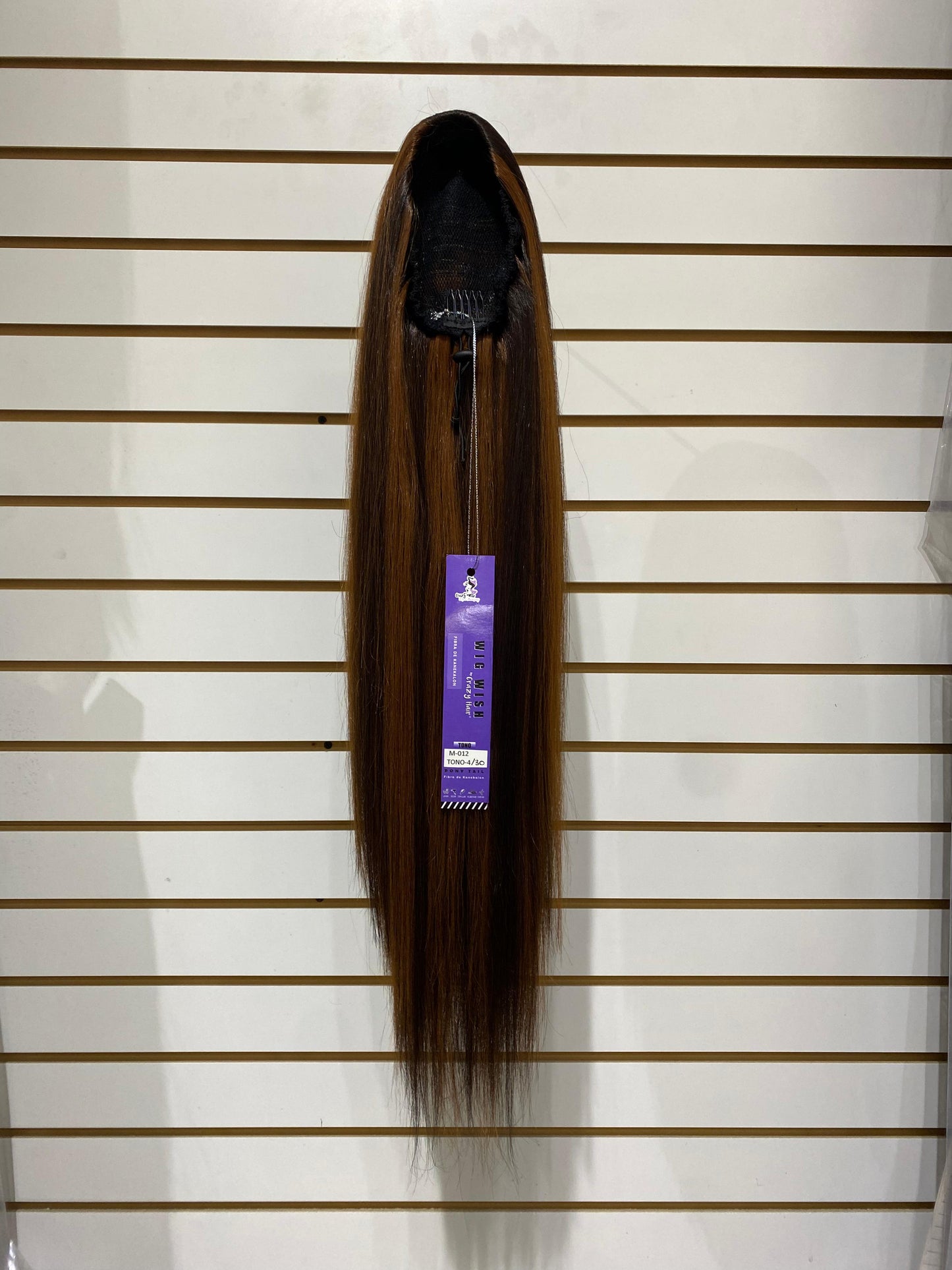 WIG WISH STRAIGHT M-012 - Ponytail Drawstring/Cordón