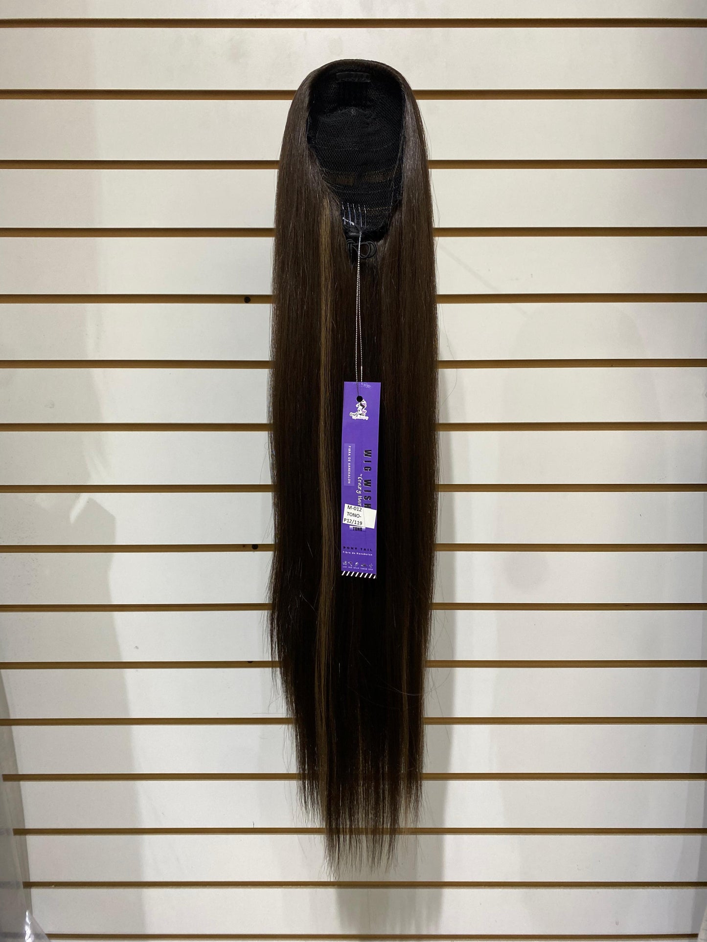 WIG WISH STRAIGHT M-012 - Ponytail Drawstring/Cordón
