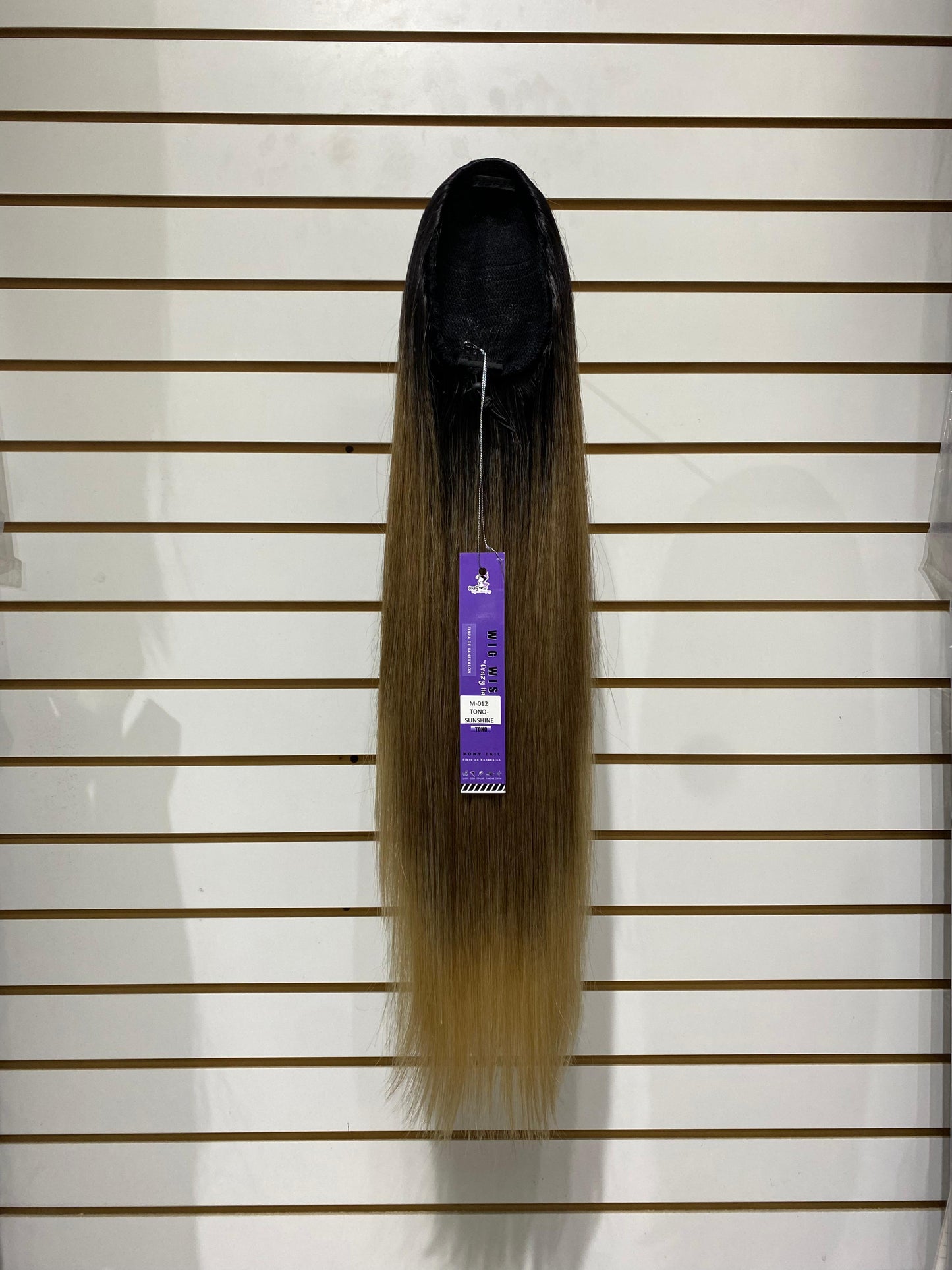 WIG WISH STRAIGHT M-012 - Ponytail Drawstring/Cordón