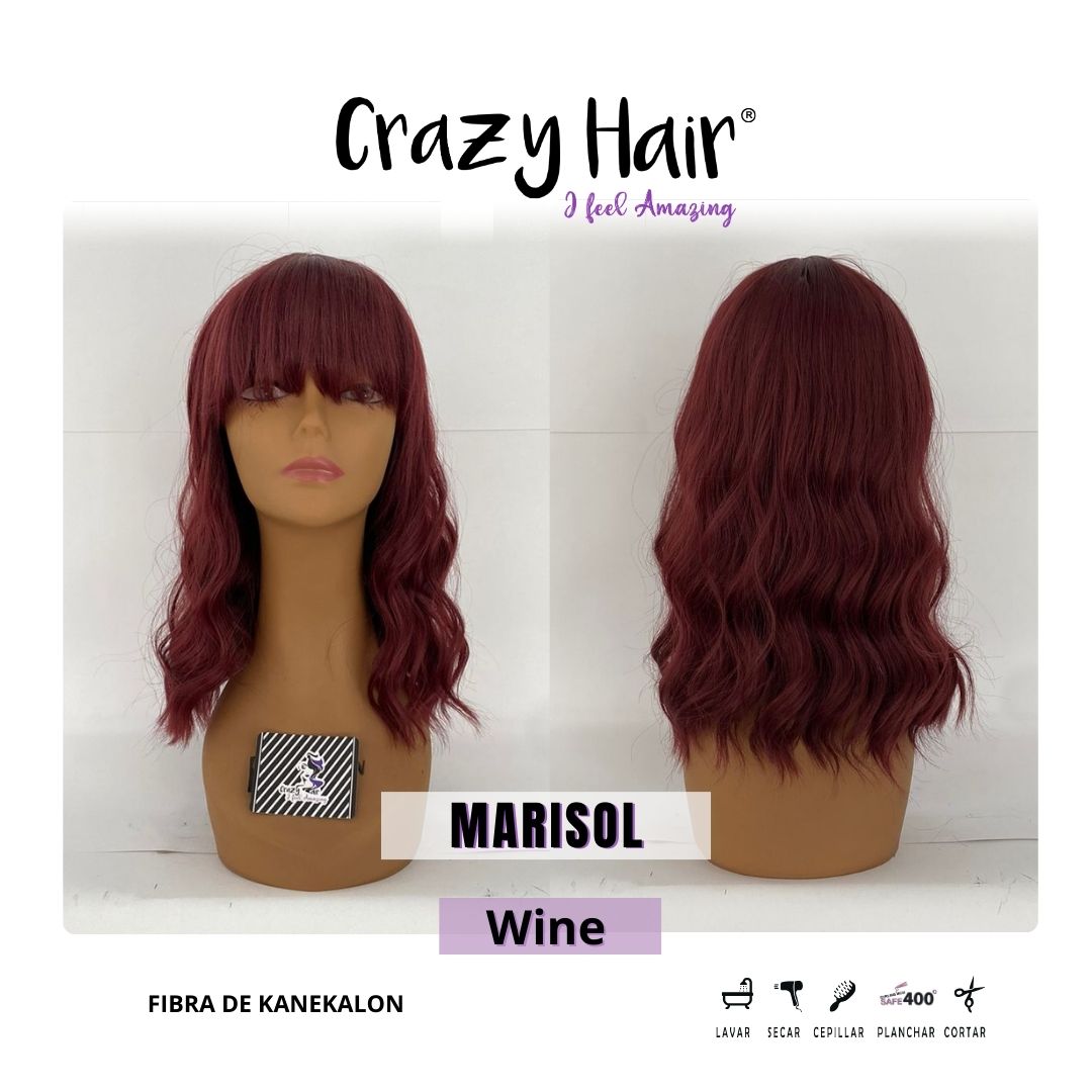 MARISOL - Peluca con Fleco Crazy Hair