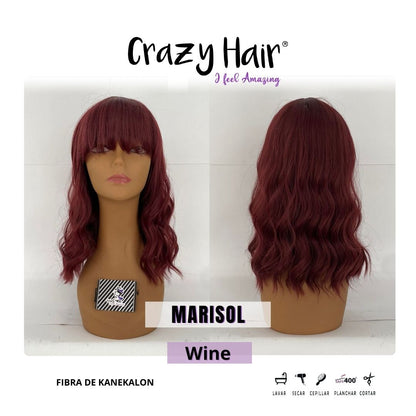 MARISOL - Peluca con Fleco Crazy Hair