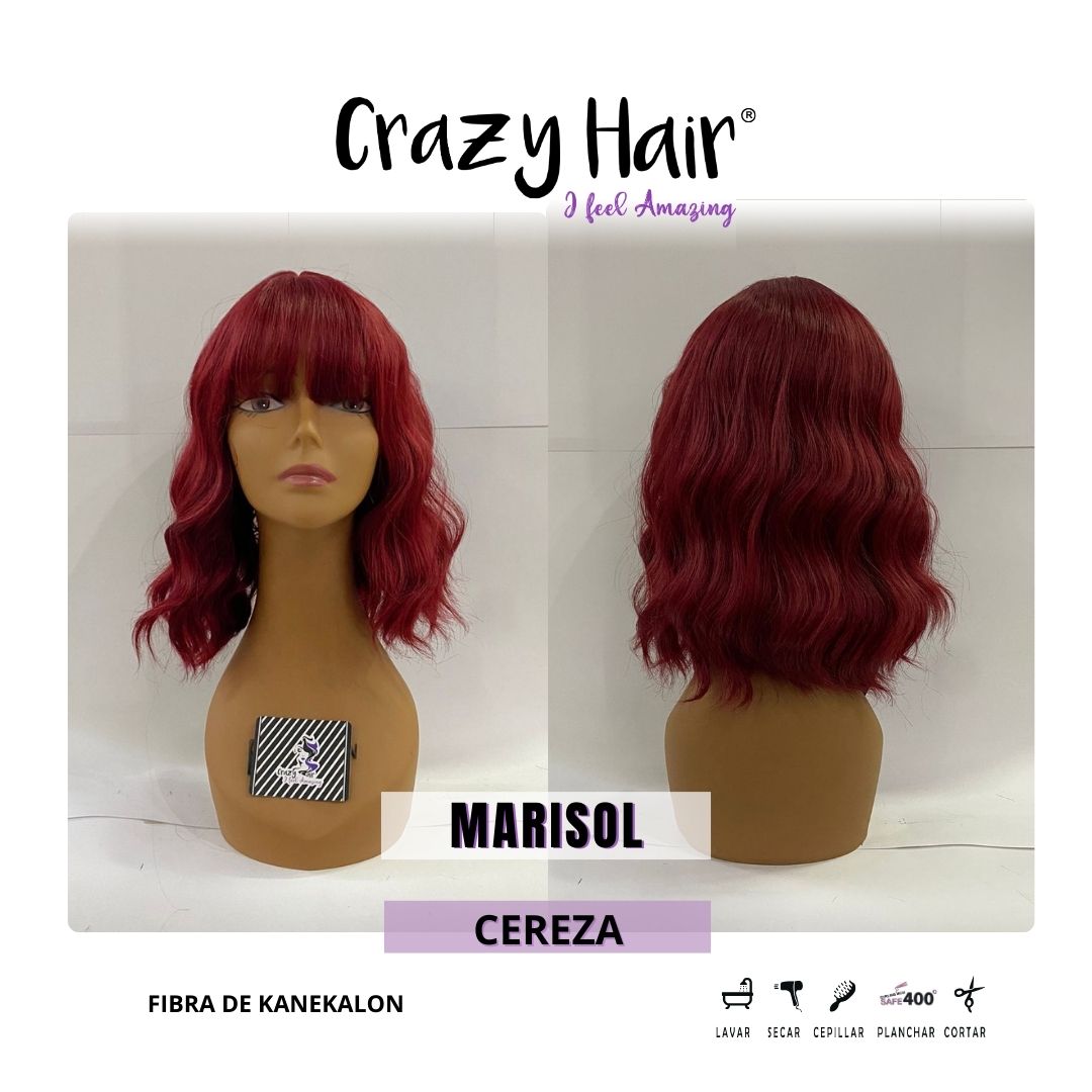 MARISOL - Peluca con Fleco Crazy Hair