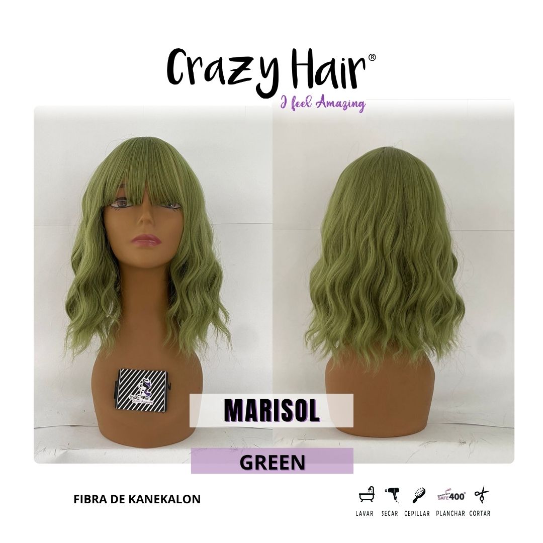 MARISOL - Peluca con Fleco Crazy Hair