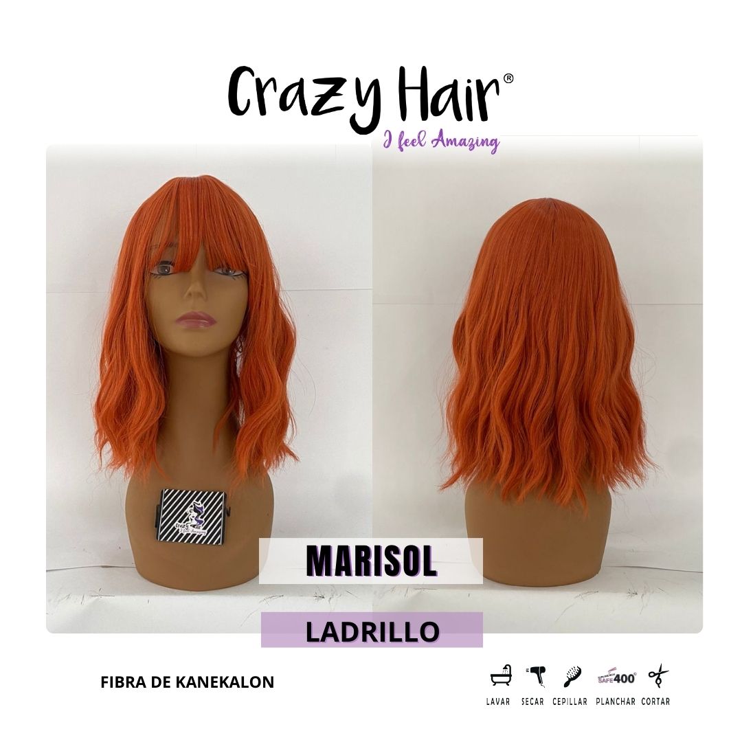 MARISOL - Peluca con Fleco Crazy Hair