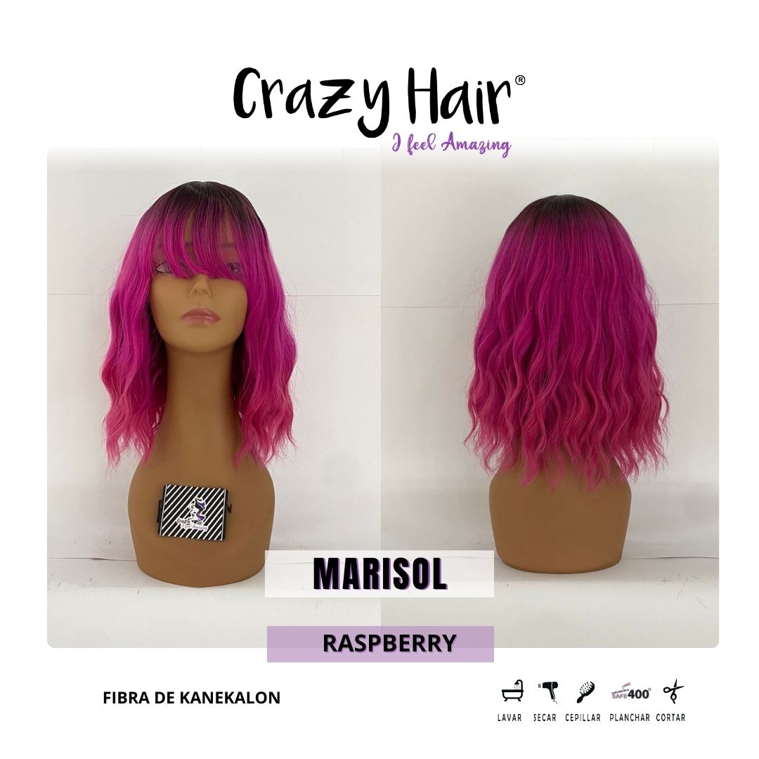 MARISOL - Peluca con Fleco Crazy Hair