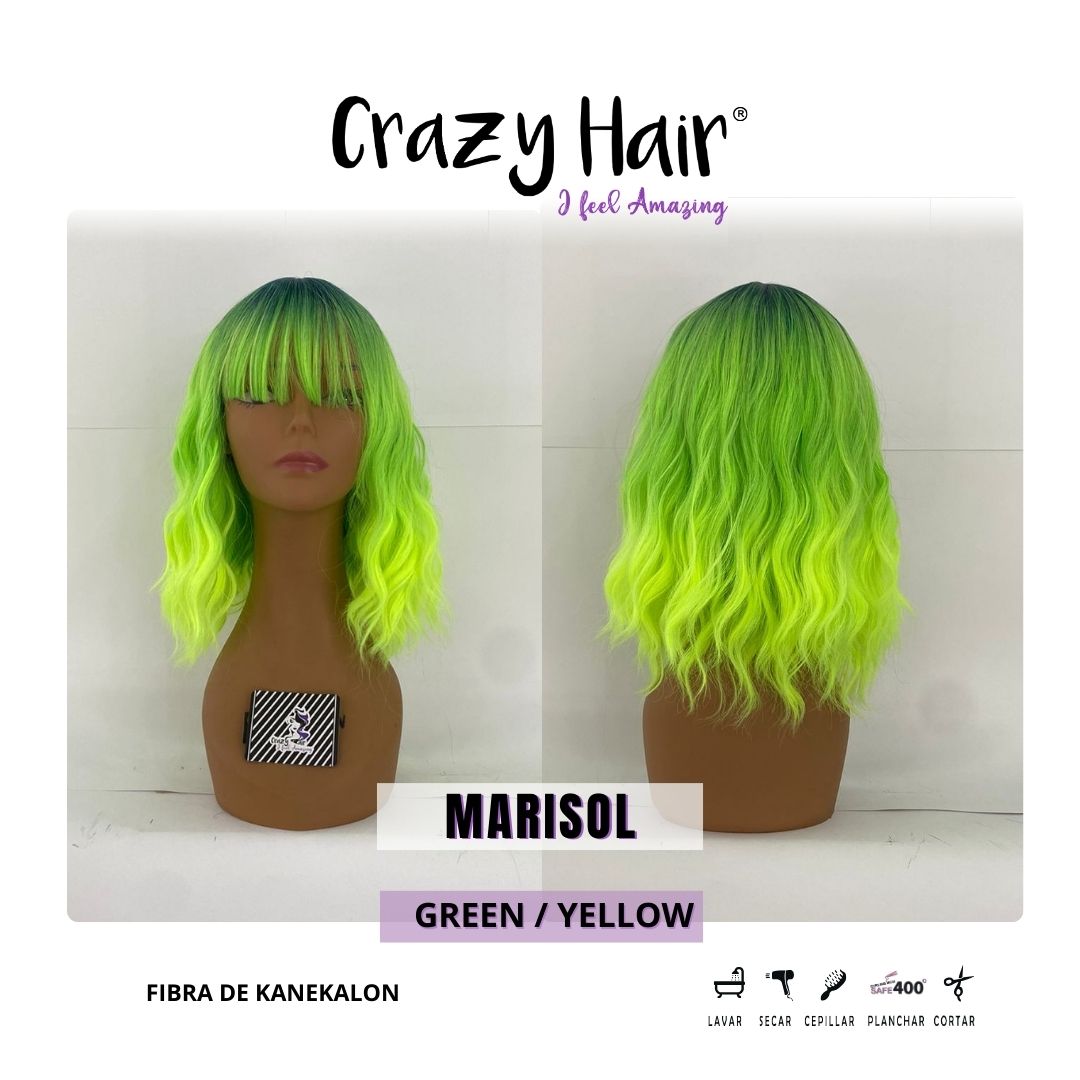 MARISOL - Peluca con Fleco Crazy Hair