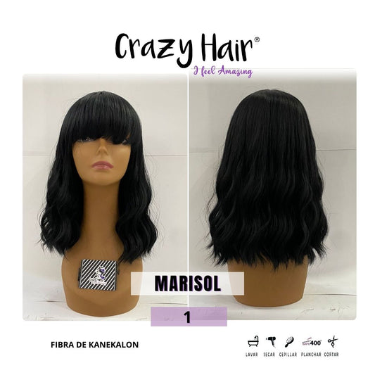 MARISOL - Peluca con Fleco Crazy Hair