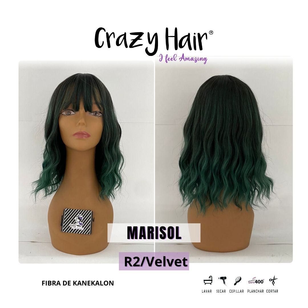 MARISOL - Peluca con Fleco Crazy Hair