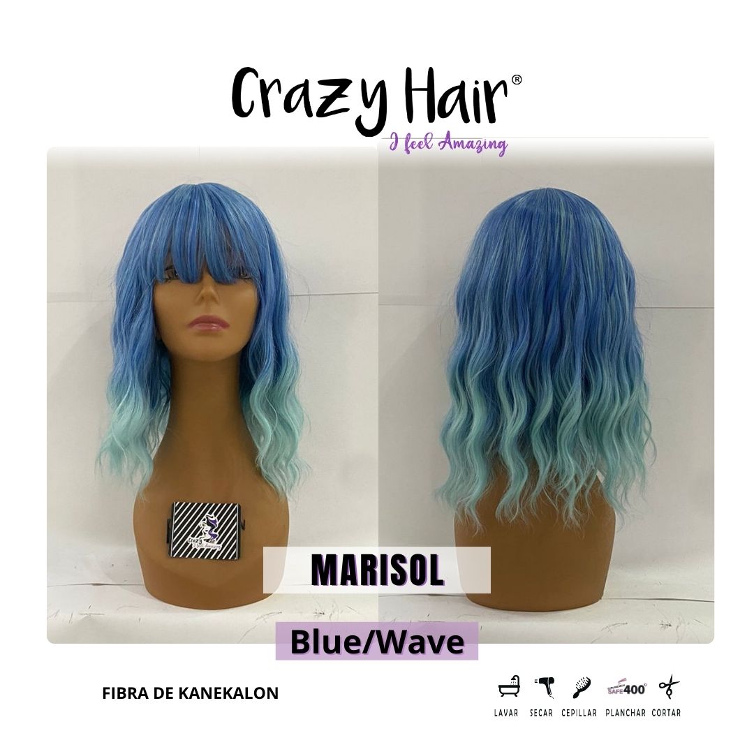 MARISOL - Peluca con Fleco Crazy Hair