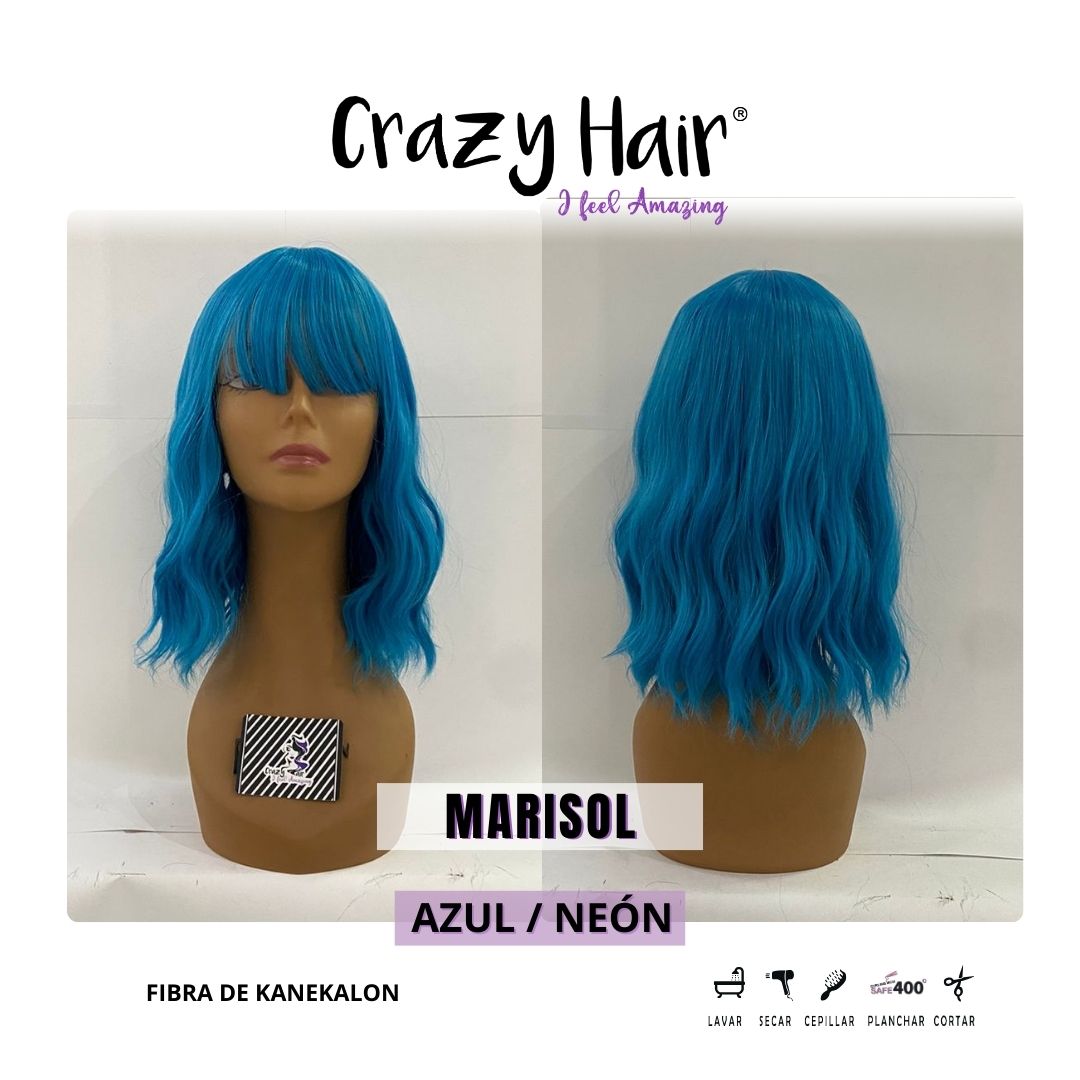 MARISOL - Peluca con Fleco Crazy Hair
