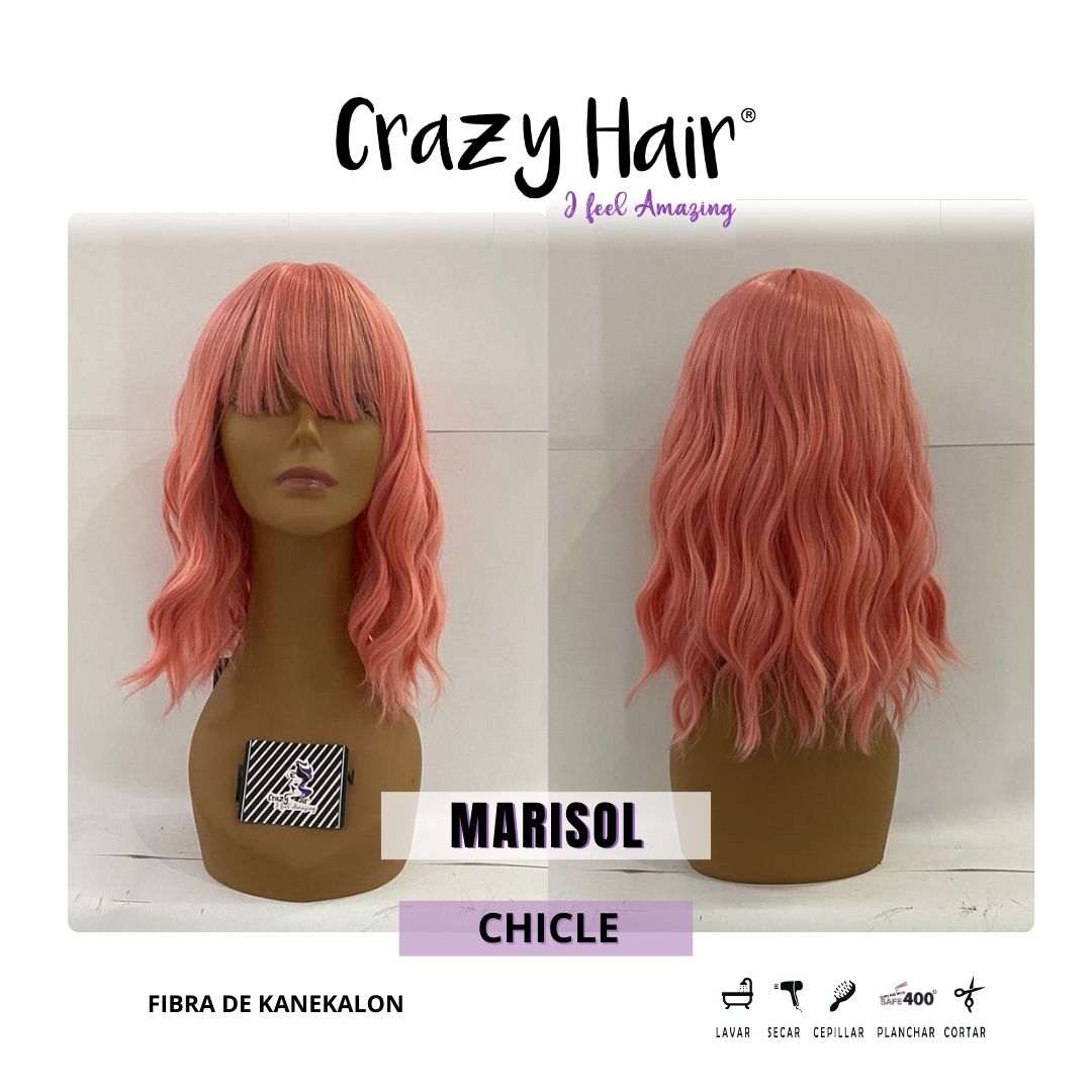 MARISOL - Peluca con Fleco Crazy Hair