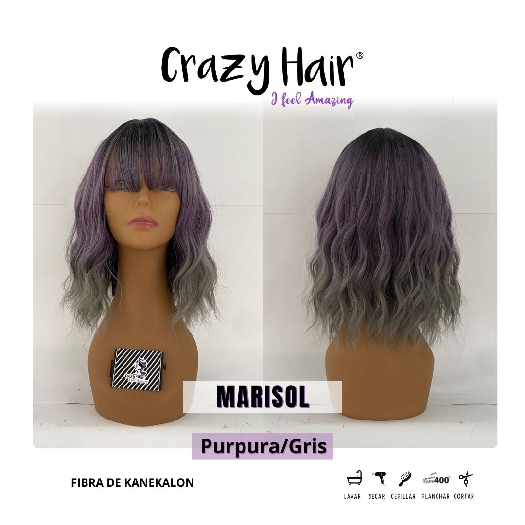 MARISOL - Peluca con Fleco Crazy Hair