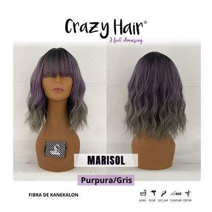 MARISOL - Peluca con Fleco Crazy Hair