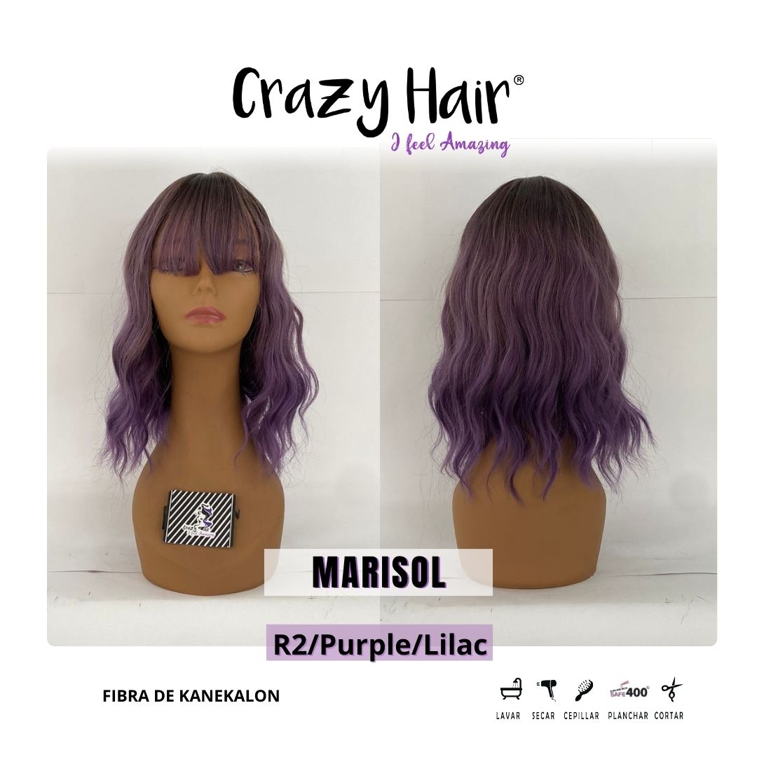 MARISOL - Peluca con Fleco Crazy Hair