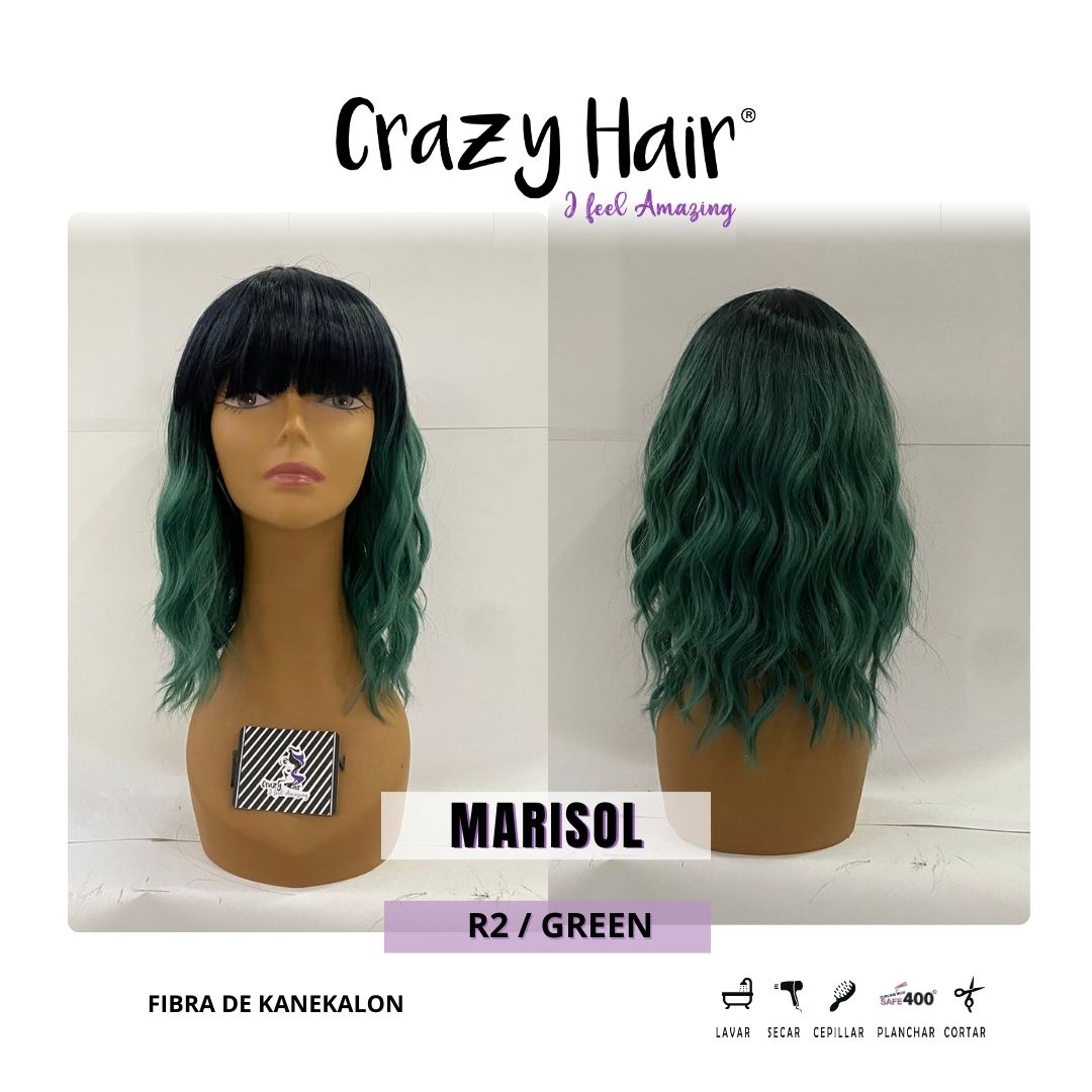 MARISOL - Peluca con Fleco Crazy Hair