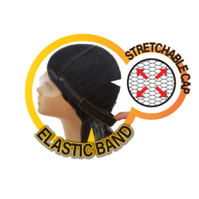 EXL ND5 - Peluca HD Lace Front, Free Shiftable Part, 34" de Largo