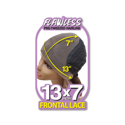 RITZ - Peluca Cabello Humano Mix, HD Lace Front, FLace 13x7, Glueless