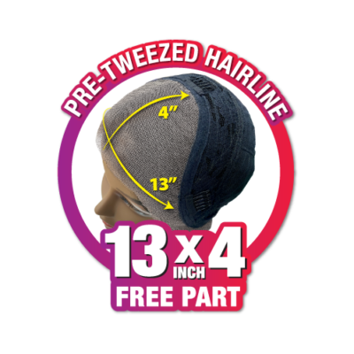 MELLY - Peluca Cabello Humano Mix, HD Lace Front, Lace 13x4, Glueless