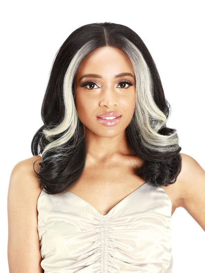 MELLY - Peluca Cabello Humano Mix, HD Lace Front, Lace 13x4, Glueless