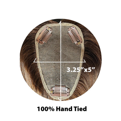 H-TP302 - Topper 100% Cabello Humano, Lace 3.25x3.25, 16 Pulgadas