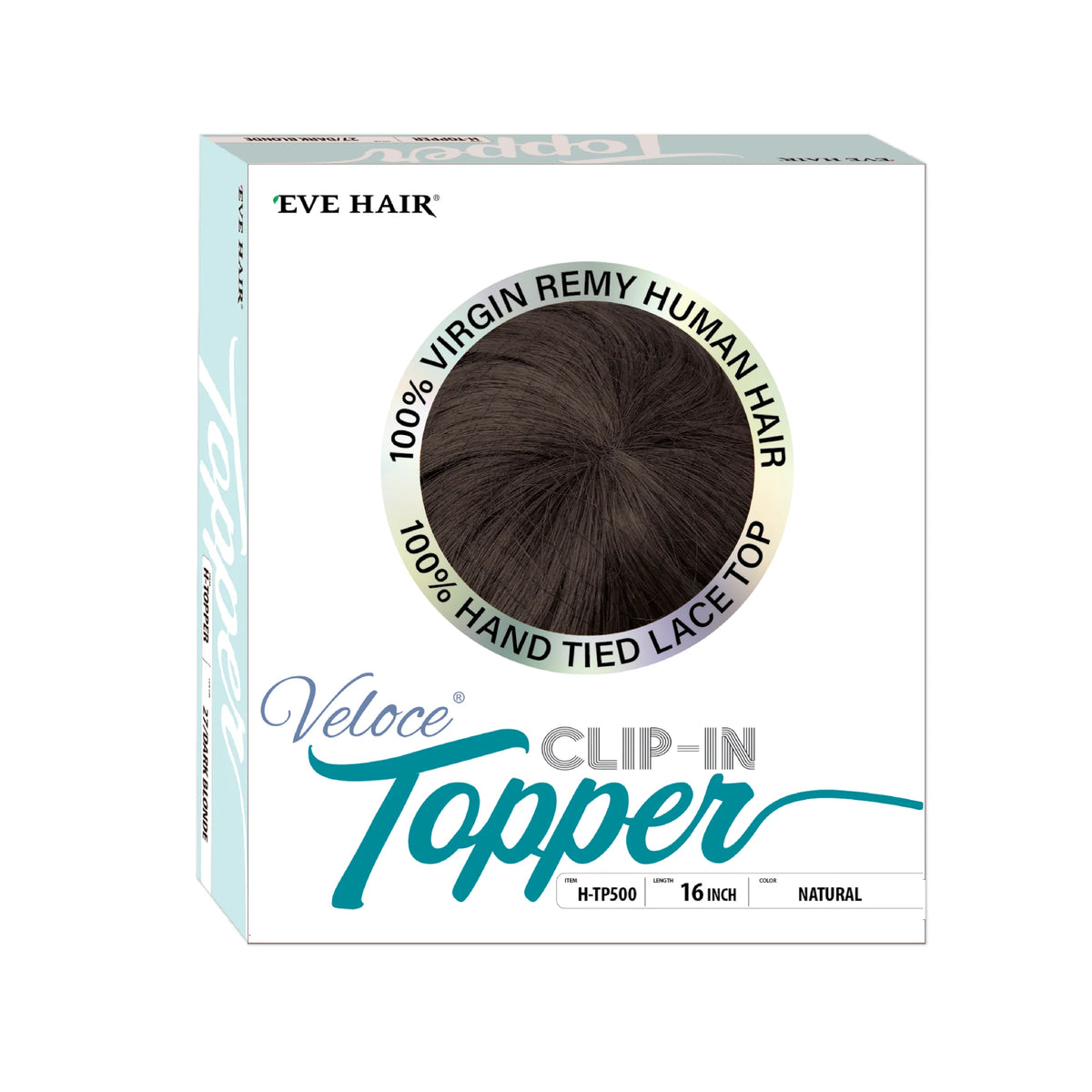 H-TP500 - Topper 100% Cabello Humano, Lace 4x4, 9 Pulgadas
