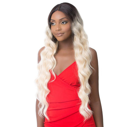 BEACH WAVE 32" - Peluca Cabello Humano Mix, HD Lace Front