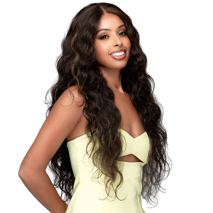 RAVEN - Peluca Cabello Humano Mix, HD Lace Front, Full Lace